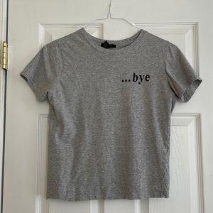 Forever 21, grey t-shirt, size M
